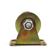 2 inch V type colorful steel pulley casters